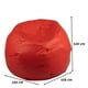 thumbnail image 3 of Pouf Pera Futbol Rojo Eco Cuero 120x120x120 cm, 3 of 3