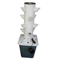 Ioensy - Jardinera De Jardín Vertical, Bomba De Agua Para Jardín, Kit De Sistema De Cultivo Hidropónico Para Césped, 15 Agujeros