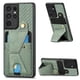 thumbnail image 1 of Funda Resistente para Samsung Galaxy S21 Ultra con Tarjetero y Soporte, Diseño Magnético Verde, 1 of 5
