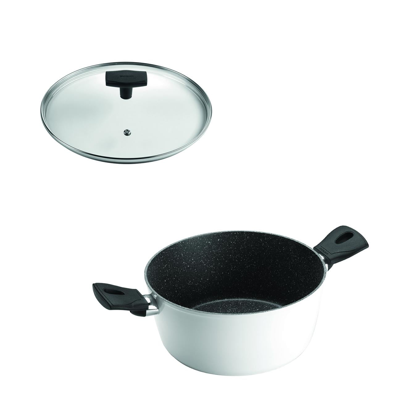 Ghidini - Set Olla Antiadherente 22cm 2 Asas Con Tapa Daily
