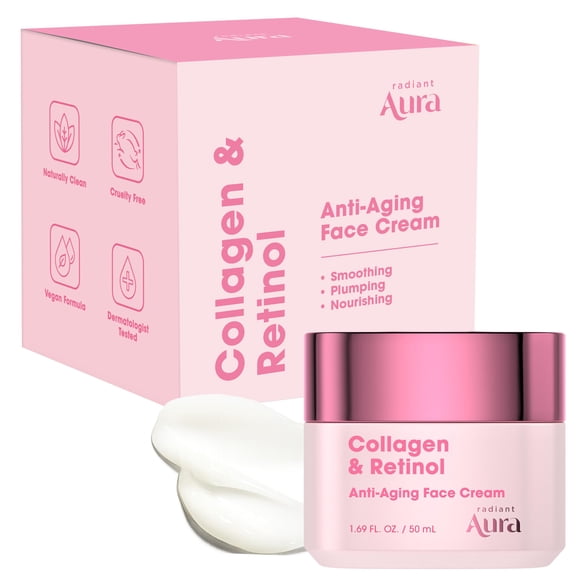 Crema Facial Radiant Aura 50 ml con Colágeno y Retinol