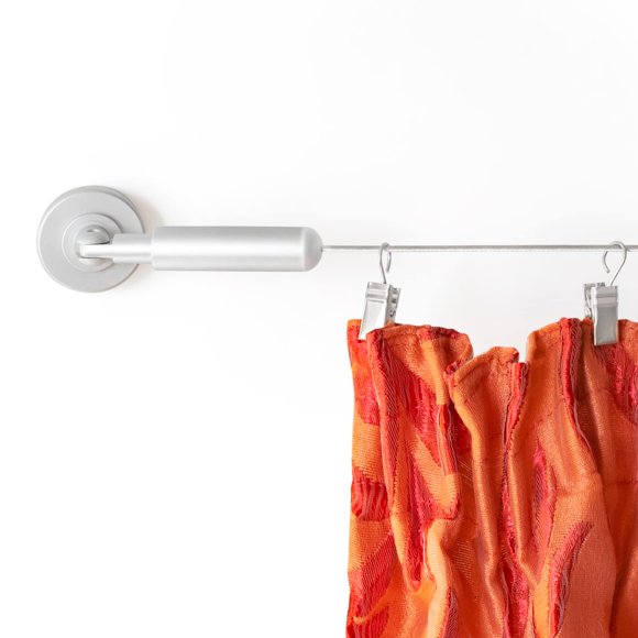 Sistema para colgar cortinas Willow & Eva, cable de acero inoxidable de 16 pies