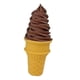 thumbnail image 5 of Cono de helado falso, muestra de exhibición de juguetes de comida de imitación, helado de imitación para exhibición, decoración de escritorio, accesor Marrón, 5 of 5