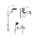 thumbnail image 1 of Pack Baño Villareal | Griferías + Columna Ducha, 1 of 4