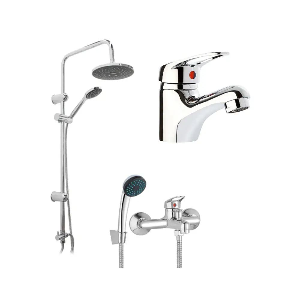 Pmb - Pack Baño Villareal | Griferías + Columna Ducha