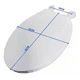 thumbnail image 3 of Tapa De Baño Asiento Wc Universal Cierre Suave Blanco, 3 of 3