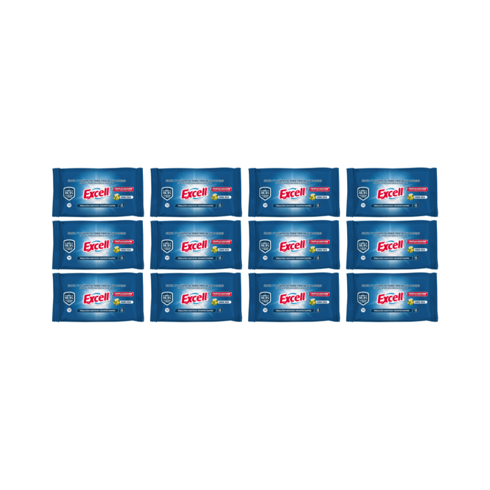 Pack 12 Toallitas Desinfectantes Excell 420 Unidades En Total