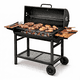 thumbnail image 3 of Parrilla A Carbón BBQ Con Tapa Ruedas Jardimex, 3 of 4