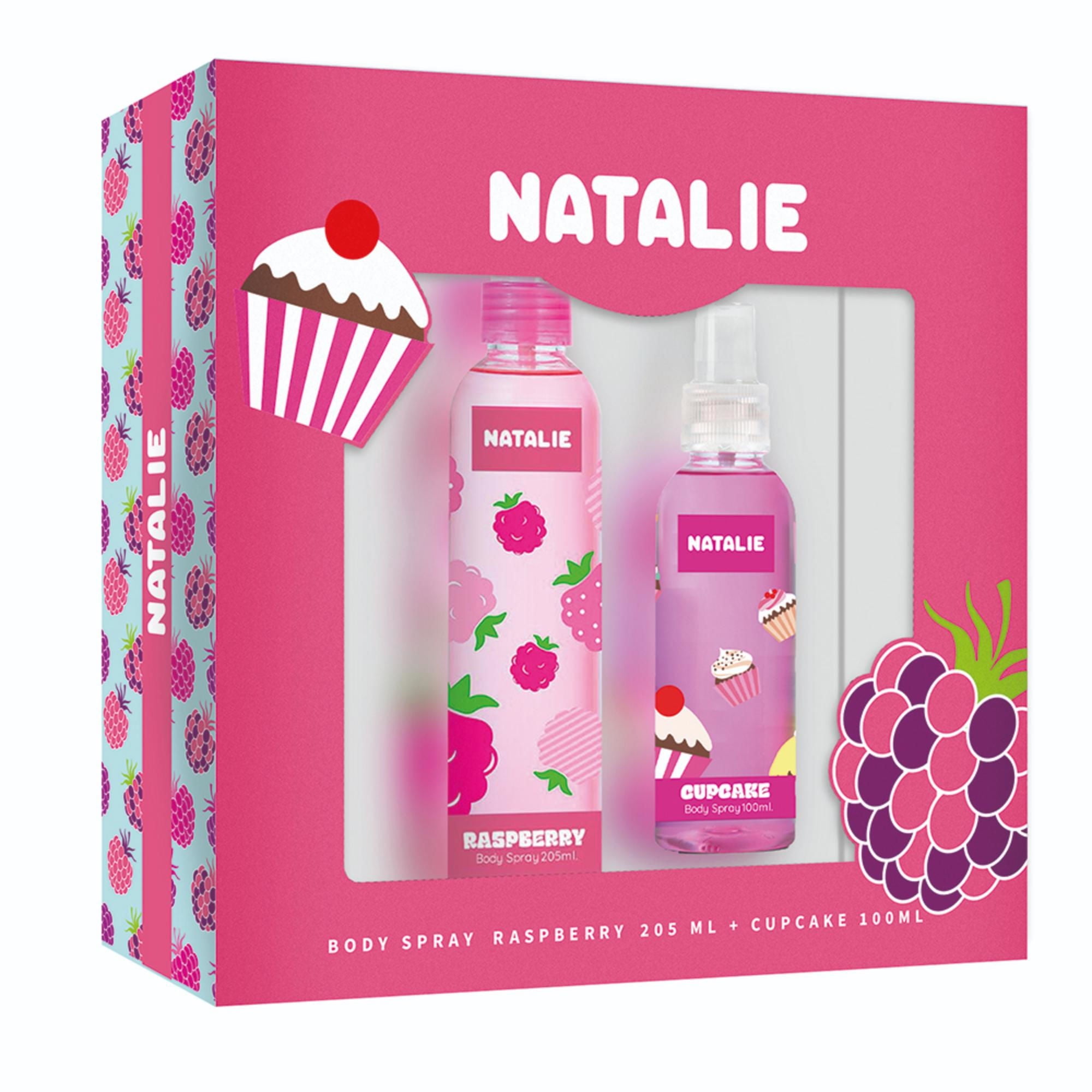 Davis - Set Natalie Botanicals Raspberry 205Ml + Cup Cake 100Ml Edt