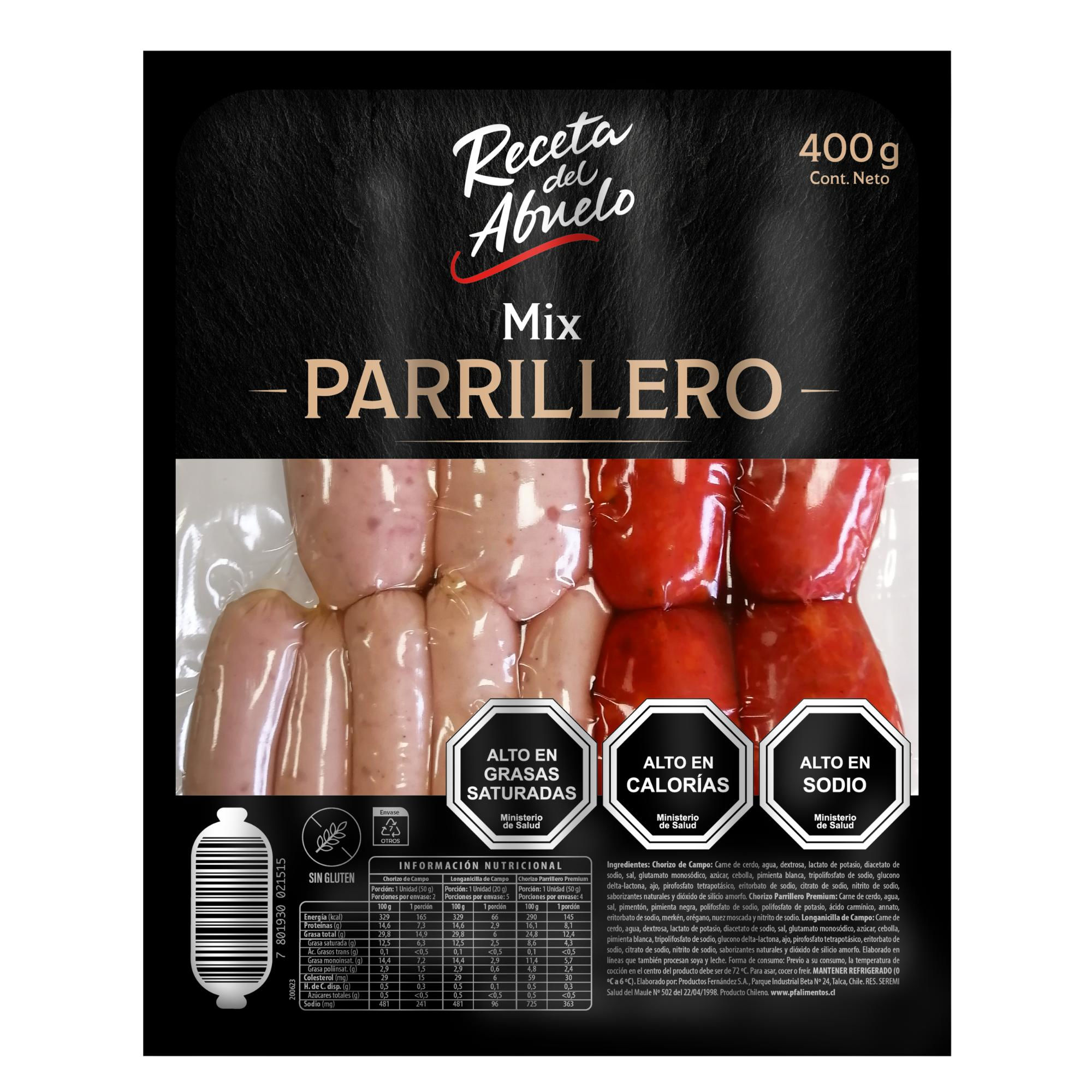 Mix Parrillero Al Vacío 11 Un 400 g Receta Del Abuelo