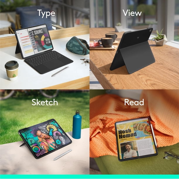 Funda con Teclado Logitech Combo Touch para iPad Air 13