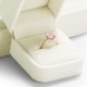 thumbnail image 5 of Caja de anillos Oirlv 6x5x4 cm de terciopelo blanco, 5 of 8