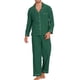 thumbnail image 1 of INSPIRE CHIC Conjunto de pijama familiar de Navidad a juego con botones y mangas largas con pantalones XS Verde [Mujeres], 1 of 5