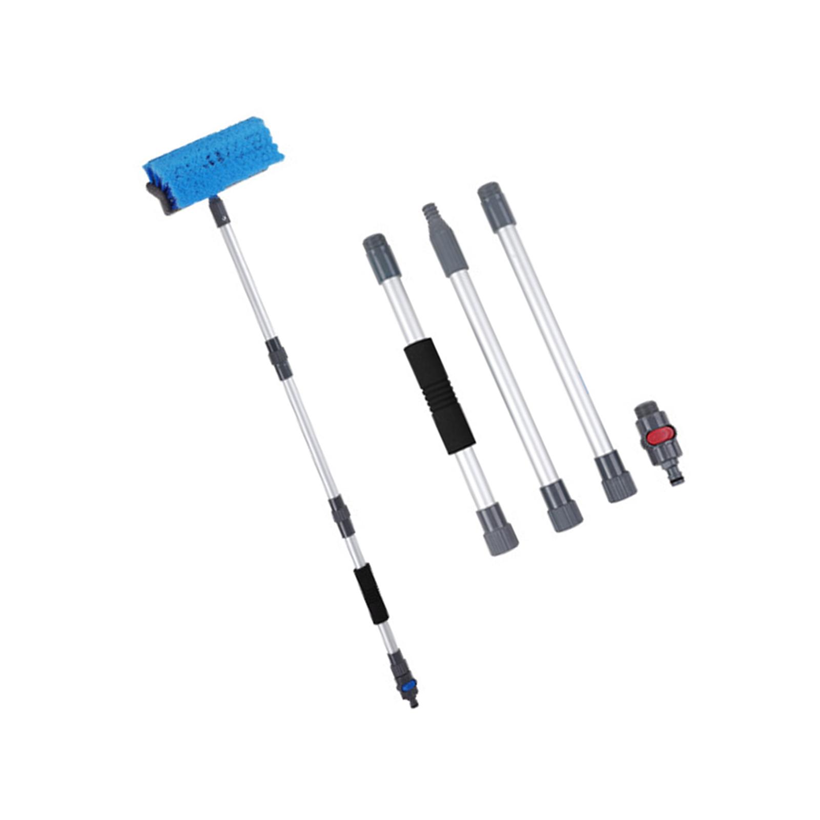 Ioensy - Cepillo De Limpieza De Automóviles, Mango Extensible, Liviano, Cepillo Para Lavar El Revestimiento De La Casa