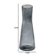 thumbnail image 4 of Florero Decorativo De Vidrio Gris Liso Borde Dorado, 4 of 4