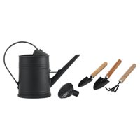 Magideal - Regadera Con Boquilla Larga Para Riego De Plantas Diseño Moderno Mango Ergonómico Y Material Pp Resistente Adecuada Para Jardinería Doméstica Oficina Negro