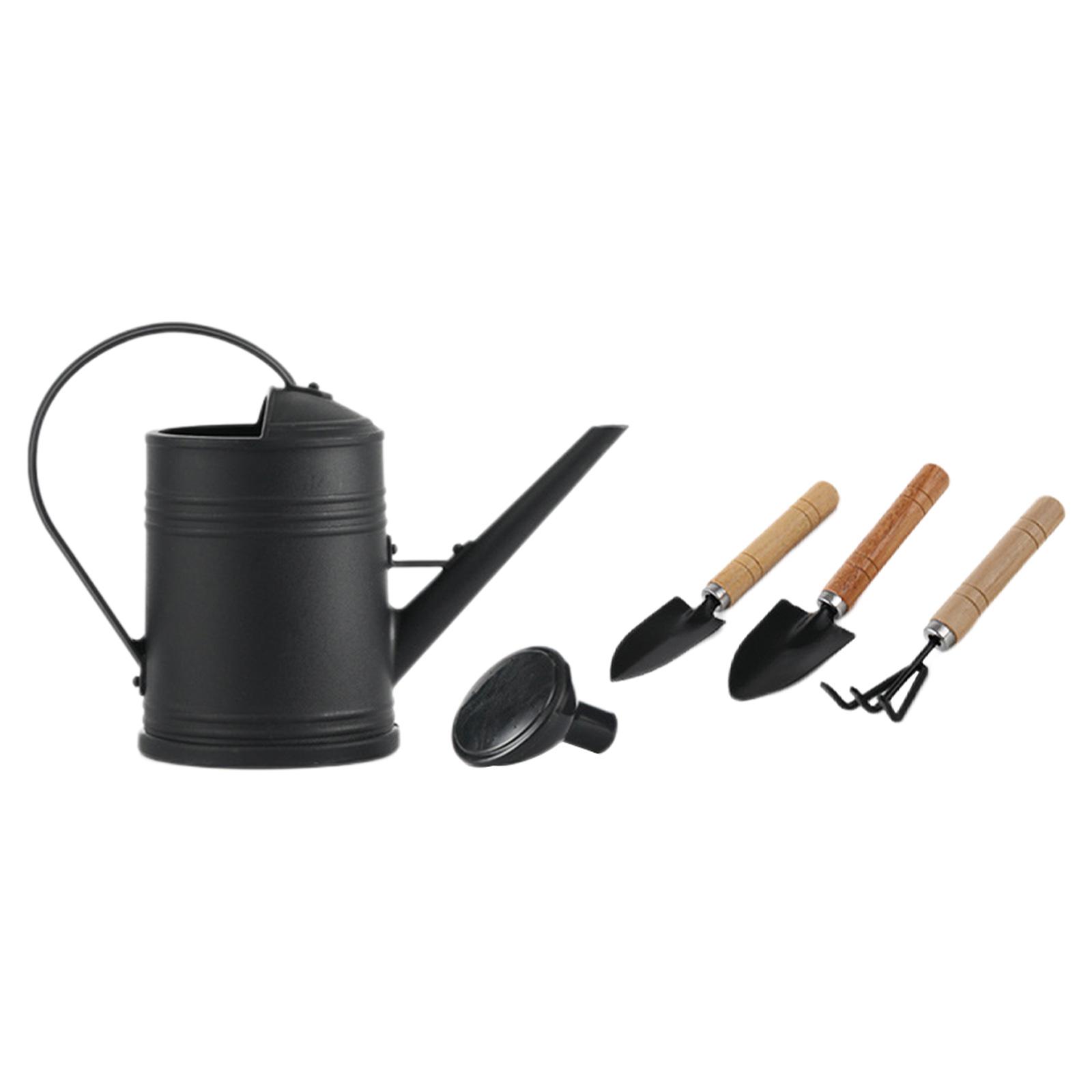 Magideal - Regadera Con Boquilla Larga Para Riego De Plantas Diseño Moderno Mango Ergonómico Y Material Pp Resistente Adecuada Para Jardinería Doméstica Oficina Negro