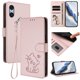 thumbnail image 2 of Funda Volteable con Diseño de Gato para Sony Xperia 10 VI, Rosa, 2 of 6