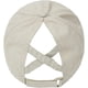 thumbnail image 4 of Gorra de béisbol con cola de caballo cruzada para mujer, ajustable, con moño alto y despeinado, de secado rápido, 4 of 7
