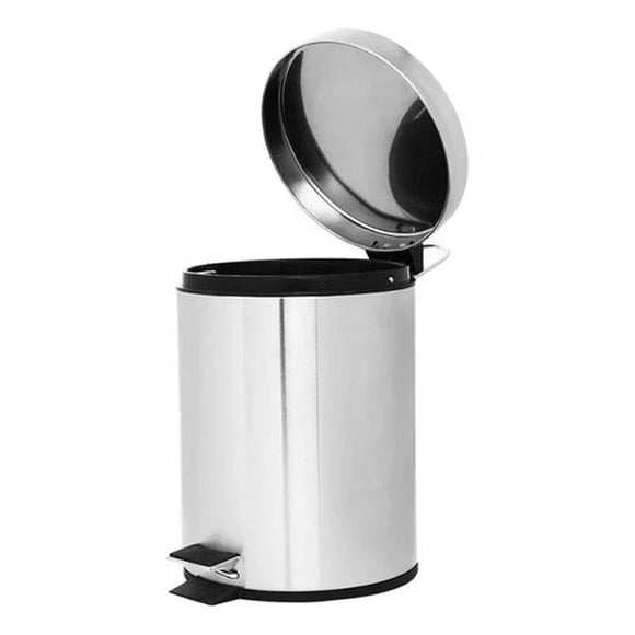 Basurero Acero Inoxidable C/pedal 5 Lts Papelera