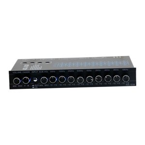 Magideal - Equalizador De 9 Bandas En La Parte Delantera Y Trasera + Subutulización, 12 V Dc, Dsp-Chip, 9 Cintas De Ecualización, Ecualización, Control Automátic