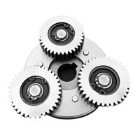 Magideal - 4 Piezas Engranaje Planetario Clutch Kit Bicicleta Eléctrica Motor Repuesto Función Duradera Adecuado Para Reparación Mantenimiento De Vehículos Engranaje De Acero Plata