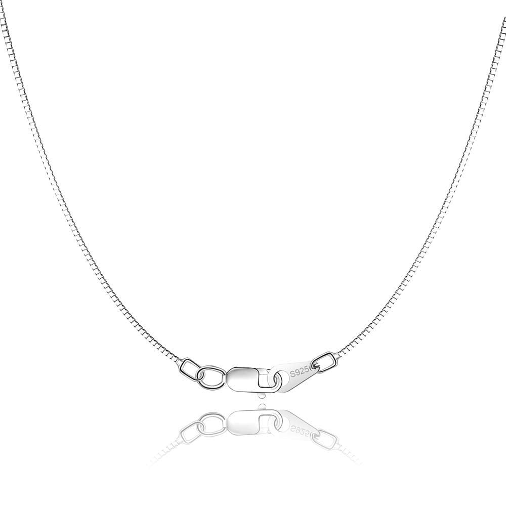 Jewlpire - Collar Con Cadena De Plata De Ley 925 20 Cm Para Mujer