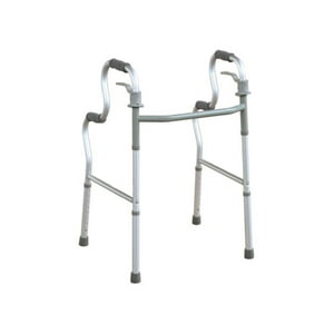 Maxcare - Andador Burrito Plegable Doble Altura 2 En 1 Gris
