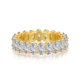 thumbnail image 2 of Anillo de Oro Amarillo de 18k para Mujer con Gema de Moissanita Ovalada Creada de Plata Esterlina 925 100% - Anillos, 2 of 8