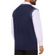 thumbnail image 3 of INSPIRE CHIC Chaleco de Suéter para Hombre Cuello en V Jersey sin Mangas Top L Azul Marino, 3 of 5