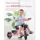 thumbnail image 2 of Triciclo KRIDDO para niños de 2 a 5 años, color rosa, con regalo, 2 of 6
