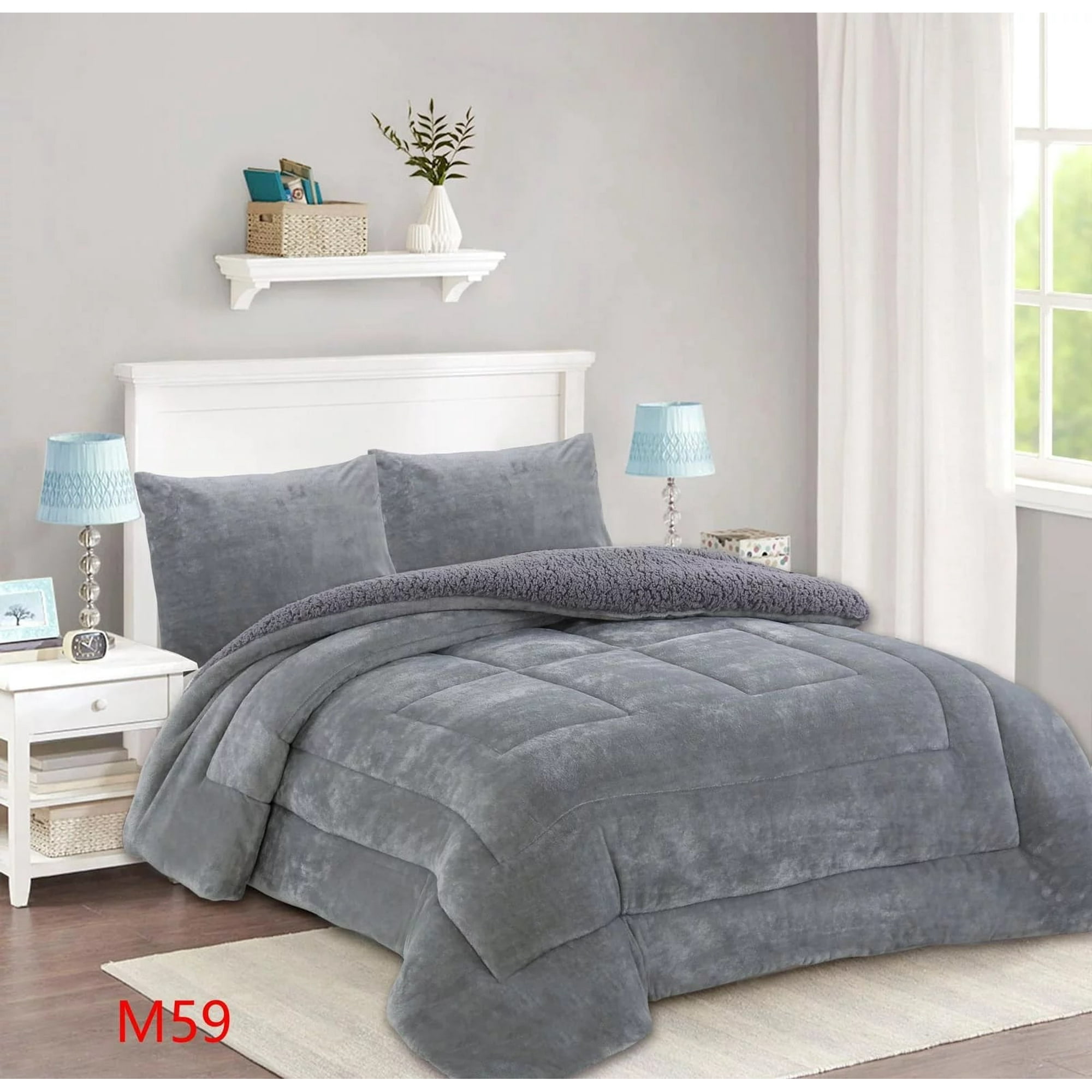 Genérico - Cobertor Chiporro King - Gris Liso