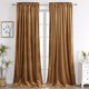thumbnail image 1 of Cortinas Térmicas de Terciopelo Camel Benedeco 132x274 cm, 1 of 9