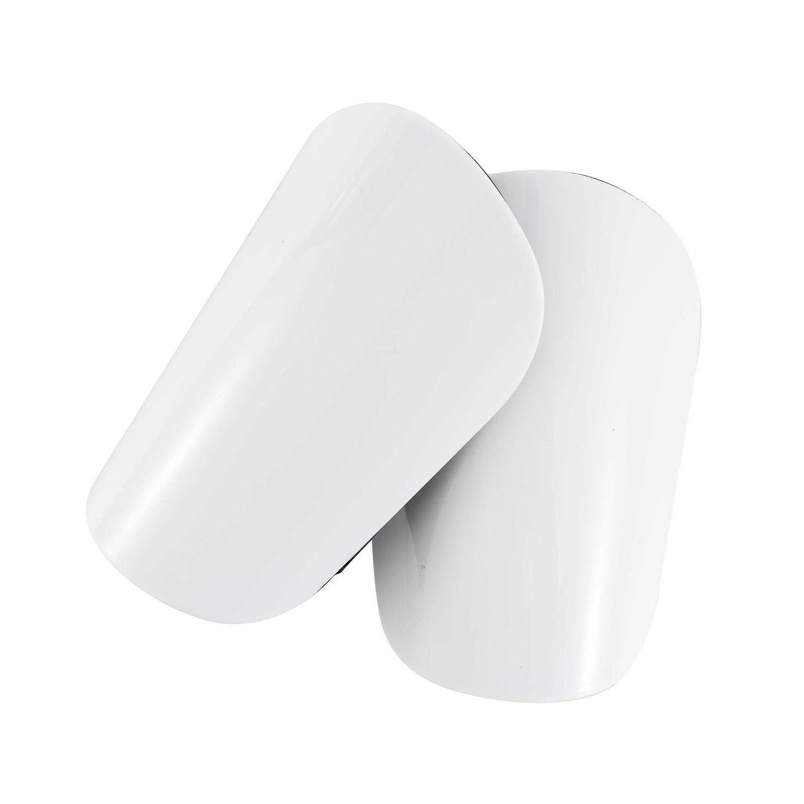 Ioensy - 2X Mini Espinilleras De Fútbol Protección De Pantorrilla Pequeña Para Hombres Mujeres Adultos Fútbol Blanco