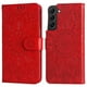 thumbnail image 1 of Funda tipo cartera FOXDOCK para Samsung Galaxy S22 , diseño girasol en relieve, cuero PU, cierre magnético, soporte y tarjetero, 1 of 5