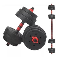 Shop E-Home - Set Mancuernas Y Barra Unibles 15Kg Fitness Pesas Ajustable