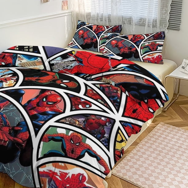 Spiderman Bedding Sets for Kids Men Women Twin Size Comforter Set
