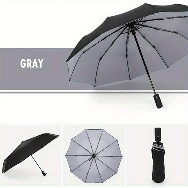 Simple Automatic Windproof Umbrella Double Layer Large Umbrella