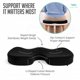 thumbnail image 5 of Cojín para asiento Cushy Tushy Slim plegable de espuma viscoelástica negra, 5 of 9