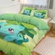 thumbnail image 1 of Bulb_asaur Print Bedding Set Pattern Duvet Cove Set 3 Pieces 1 Quilt Cover And 2 Pillowcases for Women Men Teens, 1 of 5