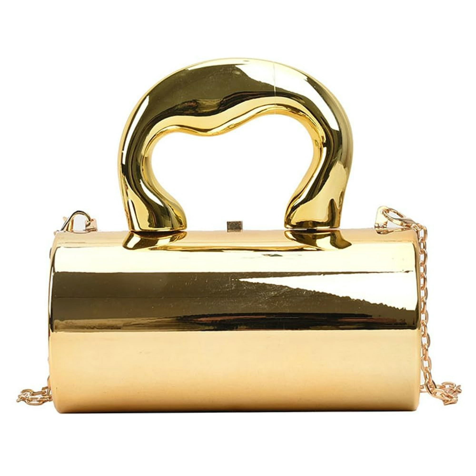 Bolso De Mano Jusavie Acrylic Clutch Tote Plateado Para Mujer