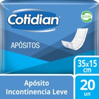 Apósito Normal Incontinencia Leve 20 Un Cotidian