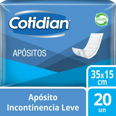 Apósito Normal Incontinencia Leve 20 Un Cotidian