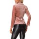 thumbnail image 3 of INSPIRE CHIC Chaqueta de Terciopelo Vintage para Mujer Regreso a Clases para Maestras Blazer con Solapa de Muesca Botón Frontal Chaqueta para el Trabajo L Rosa, 3 of 6