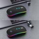 thumbnail image 5 of Ratón inalámbrico HOTLIFE LED recargable Bluetooth 2.4G negro, 5 of 8