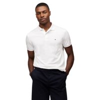 Polo Tommy Hilfiger De Algodón Líquido, Corte Regular, Color Blanco