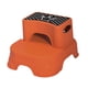 thumbnail image 1 of Taburete De 2 Escalones Para Niños Taburete De Escalones Doble Para Niños Pequeños Para Dormitorios Salas De Estar Naranja, 1 of 4