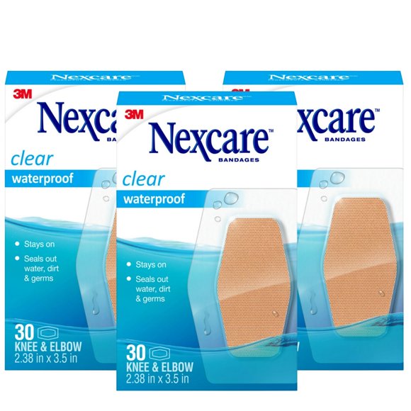 Curitas Nexcare impermeables 6x9 cm, paquete de 3 (90 unidades)