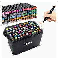 Genmérico - Set De 80 Plumones De Colores Doble Punta