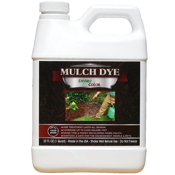 Tinte para mantillo EnviroColor Cocoa Brown concentrado de 946 ml